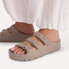 BIRKENSTOCK FLORIDA EVA PLATFORM GRAY TAUPE
