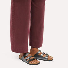 Load image into Gallery viewer, BIRKENSTOCK FLORIDA METALLIC BLACK
