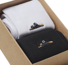 Load image into Gallery viewer, BIRKENSTOCK COTTON RIBBED SOCKS 2 PACK WHITE AND BLACK

