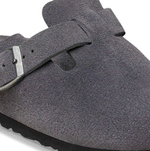 Load image into Gallery viewer, BIRKENSTOCK BOSTON CHARCOAL SUEDE NARROW
