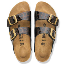 Load image into Gallery viewer, BIRKENSTOCK ARIZONA EMBOSSED ANIMAL BLACK
