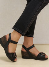 Load image into Gallery viewer, DANSKO STELLA WOVEN WEDGE BLACK
