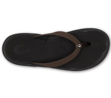 Load image into Gallery viewer, OLUKAI OHANA LAHI 20583 FLIP FLOP DARK JAVA/ BLACK
