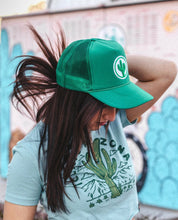 Load image into Gallery viewer, ICONIC AZ SIMPLE SAGUARO FOAMY TRUCKER HAT GREEN
