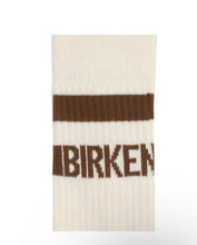 Load image into Gallery viewer, BIRKENSTOCK COTTON CREW STRIPE SOCK EGGSHELL MINK
