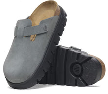 Load image into Gallery viewer, BIRKENSTOCK BOSTON CHUNKY BASALT GREY SUEDE
