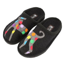 Load image into Gallery viewer, HAFLINGER JACK SLIPPER BLACK
