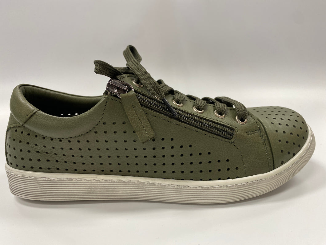 GELATO TARDECK PERFORATED SNEAKER OLIVE