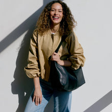 Load image into Gallery viewer, LATICO LEATHERS LYONS SHOULDER BAG BLACK (SALE 20% OFF)
