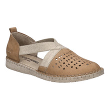 Load image into Gallery viewer, JOSEF SEIBEL SOFIE 44 LEATHER ESPADRILLE CREME
