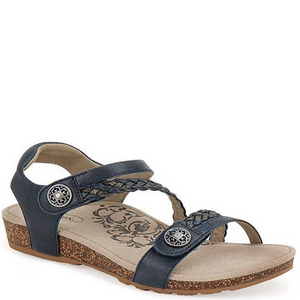 Jillian Navy Sandal Aetrex