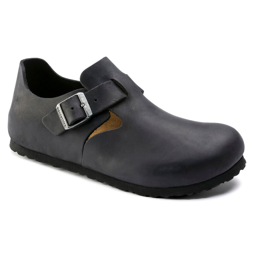 London Black Oiled Leather Birkenstock