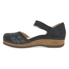Load image into Gallery viewer, DANSKO MAE EMBROIDERED CHARCOAL SUEDE
