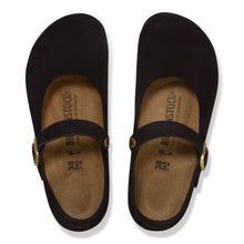 Load image into Gallery viewer, BIRKENSTOCK MANTOVA MARYJANE BLACK SUEDE
