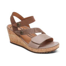 Load image into Gallery viewer, Madelyn Taupe Multicolor Sandal Aetrex
