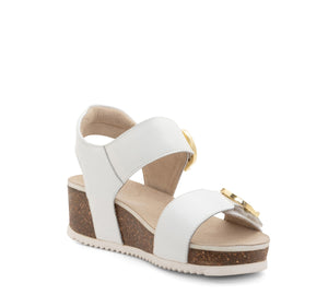 ARA NOVA PLATFORM WEDGE WHITE PATENT