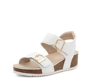 ARA NOVA PLATFORM WEDGE WHITE PATENT