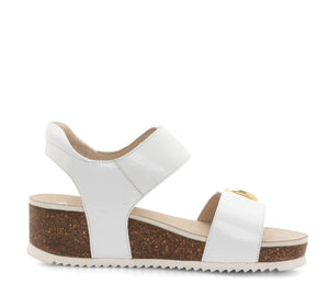 ARA NOVA PLATFORM WEDGE WHITE PATENT