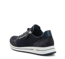 Load image into Gallery viewer, ARA OLEANNA LEATHER SNEAKER BLACK
