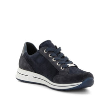 Load image into Gallery viewer, ARA OLEANNA LEATHER SNEAKER BLACK
