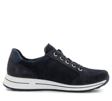 Load image into Gallery viewer, ARA OLEANNA LEATHER SNEAKER BLACK
