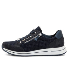 Load image into Gallery viewer, ARA OLEANNA LEATHER SNEAKER BLACK
