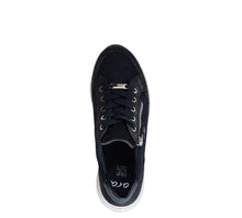 Load image into Gallery viewer, ARA OLEANNA LEATHER SNEAKER BLACK
