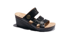 Load image into Gallery viewer, HALSA GENOA WEDGE BLACK (50% OFF FINAL SALE)
