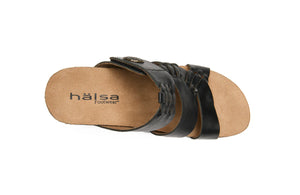 HALSA GENOA WEDGE BLACK (50% OFF FINAL SALE)