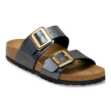 Load image into Gallery viewer, BIRKENSTOCK SYDNEY LUXE NARROW METALLIC BLACK
