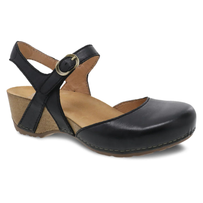 Tiffani Black Leather Dansko