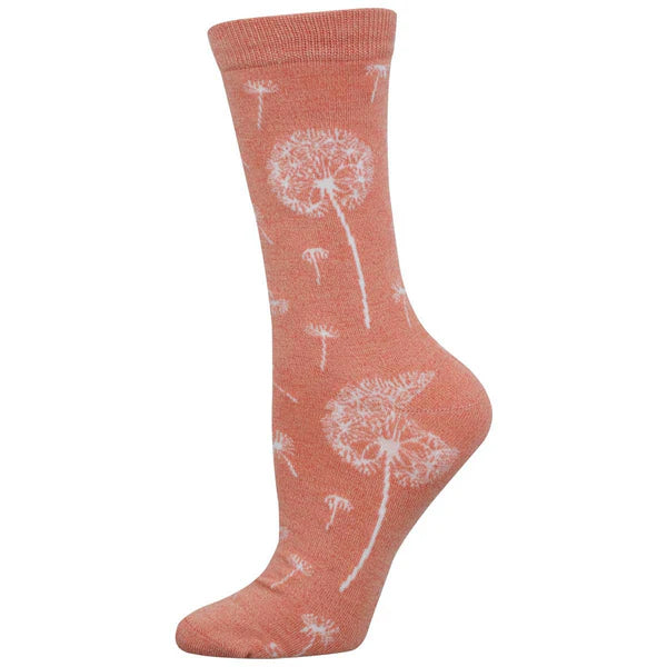 SOCKSMITH WOMENS DANDELION DREAMS PEACH