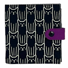Load image into Gallery viewer, MALIA DESIGNS SQUARE CAT WALLET LITE BLACK
