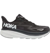Load image into Gallery viewer, HOKA CLIFTON 9 MENS BLACK/WHITE
