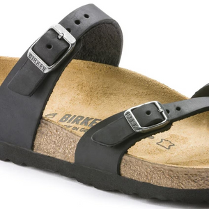 BIRKENSTOCK MAYARI BLACK OILED LEATHER