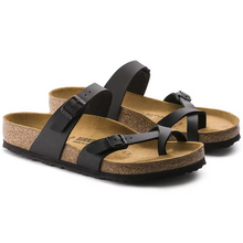 Load image into Gallery viewer, BIRKENSTOCK MAYARI BLACK BIRKO-FLOR
