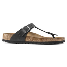 Load image into Gallery viewer, BIRKENSTOCK GIZEH BLACK OILED LEATHER
