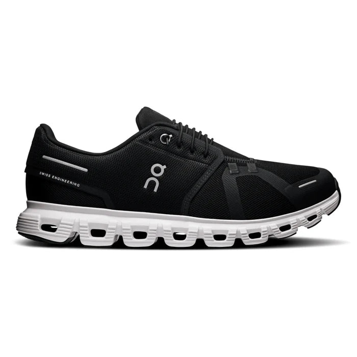 ON RUNNING CLOUD 6 MENS BLACK/WHITE