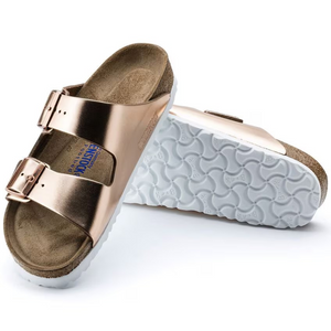 BIRKENSTOCK ARIZONA COPPER METALLIC LEATHER