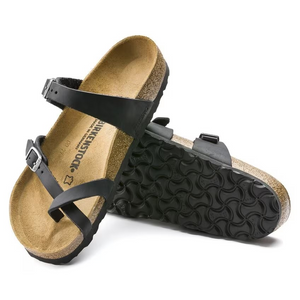 BIRKENSTOCK MAYARI BLACK OILED LEATHER