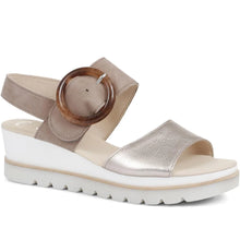 Load image into Gallery viewer, GABOR 24645 PLATFORM WEDGE SILVER
