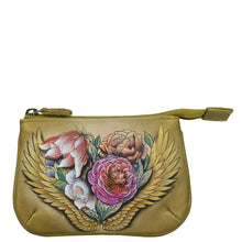 Load image into Gallery viewer, ANUSCHKA 1107 MEDIUM ZIP POUCH ANGEL WINGS
