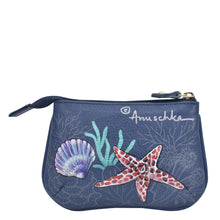 Load image into Gallery viewer, ANUSCHKA 1107 MEDIUM ZIP POUCH MYSTICAL REEF
