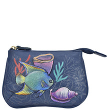 Load image into Gallery viewer, ANUSCHKA 1107 MEDIUM ZIP POUCH MYSTICAL REEF
