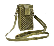 Load image into Gallery viewer, MILO EXPRESSIONS 500 ELLA CROSSBODY PHONE WALLET OLIVE
