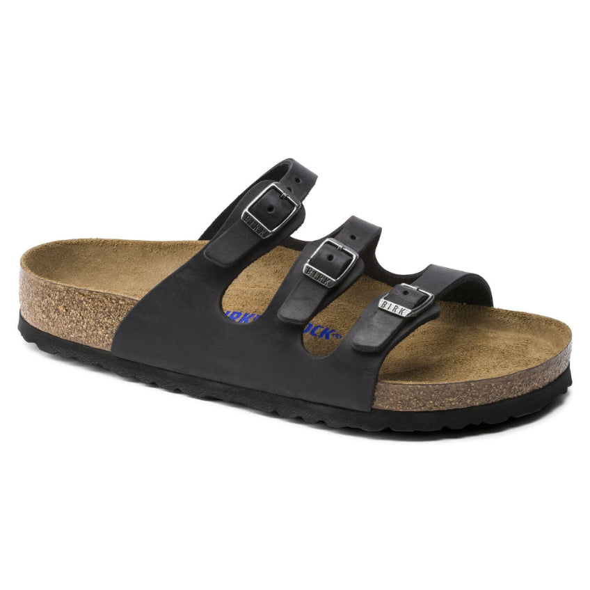 Florida Black Oiled Leather Birkenstock
