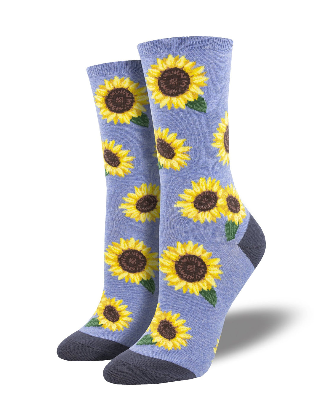 SOCKSMITH WOMENS MORE BLOOMING BLUE HEATHER