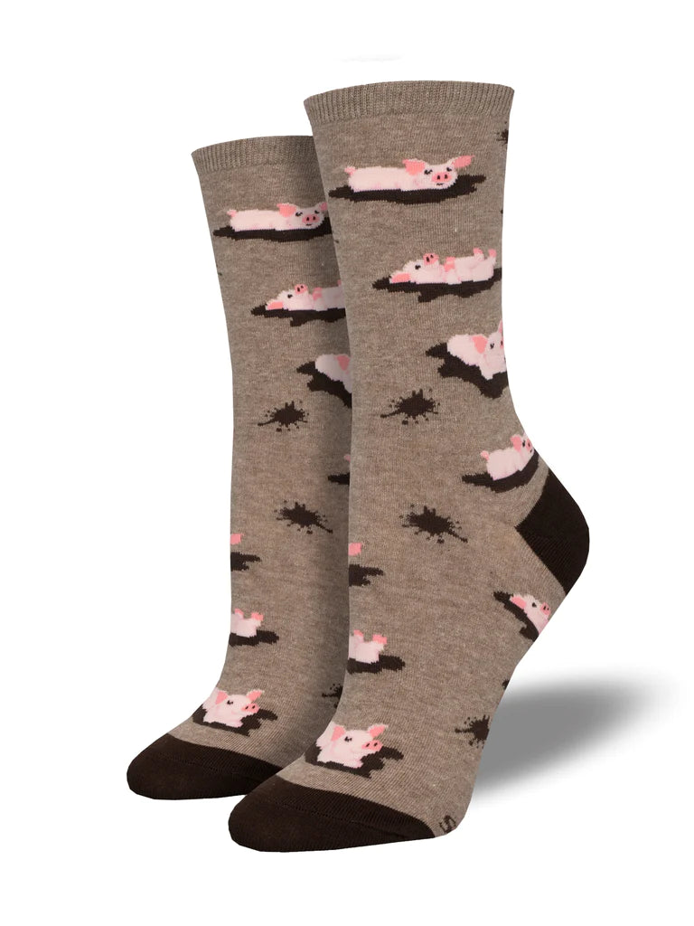 SOCKSMITH PIG OUT BROWN HEATHER