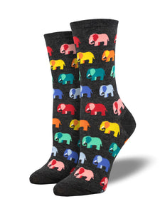 SOCKSMITH ELEPHANT IN THE ROOM CHARCOAL HEATHER